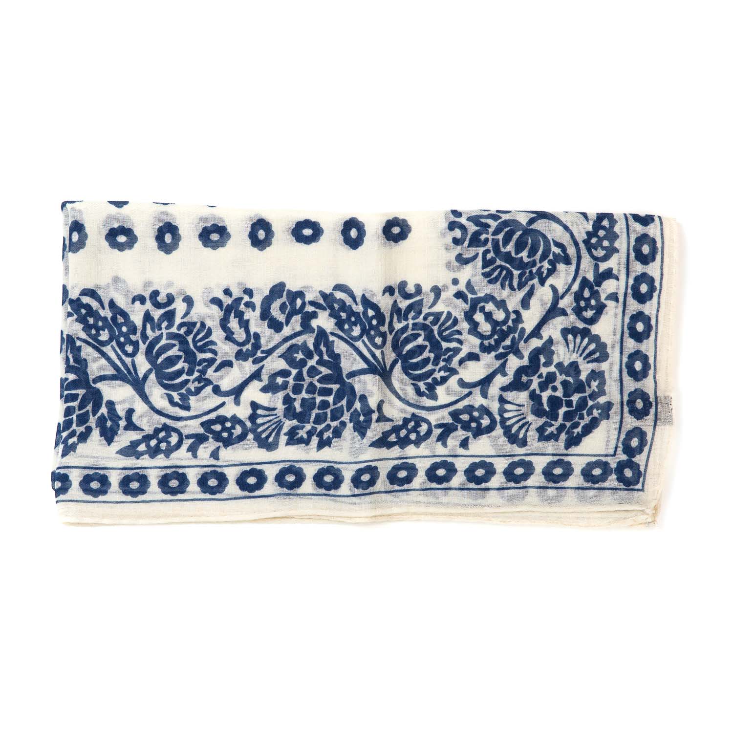 Bandana "Provence Geometric" made of Cashmere and Silk